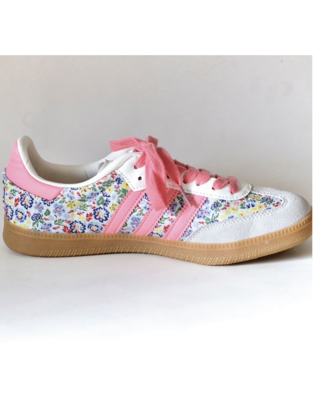 Share NWOT adidas Liberty London x Samba OG J Floral Embroidery JI0280, Size 9 W - Picture 5 of 11
